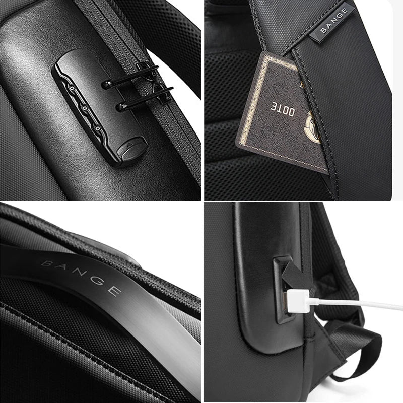 Multifunctional 15.6 Inch Laptop Backpack USB Charging Waterproof Urban Business Rucksack - Coffeio Store