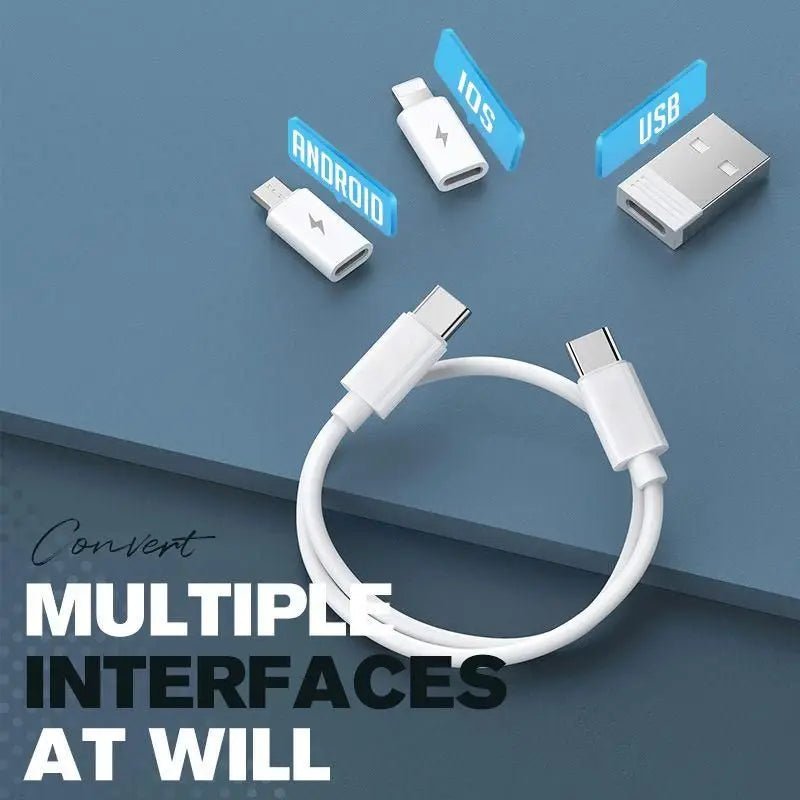 Multifunctional 60W USB Data Cable Fast Charge Line Storage Box Mini Digital Electronics - Coffeio Store