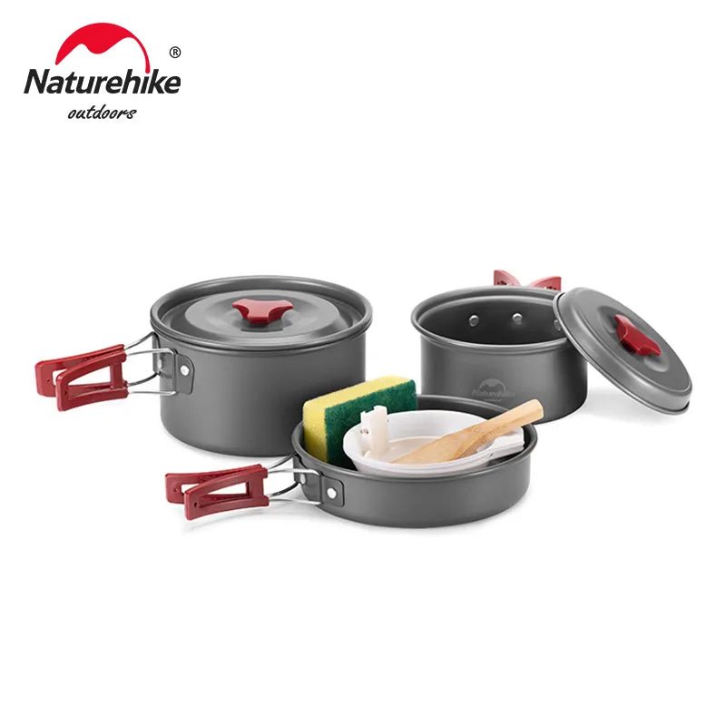 Naturehike Camping Pot Ultralight Camping Cooking Utensils Outdoor Tableware Set - Coffeio Store