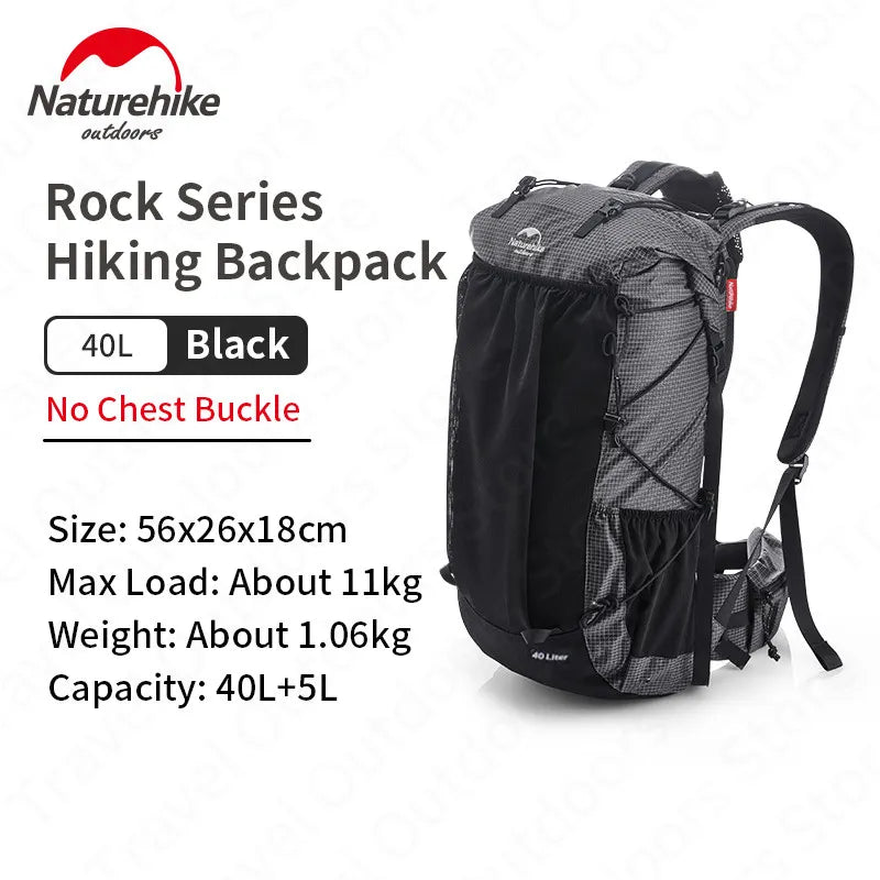 Naturehike Ultralight Backpack 60L + 5L Hiking Outdoor Camping Mountaineering Waterproof - Coffeio Store