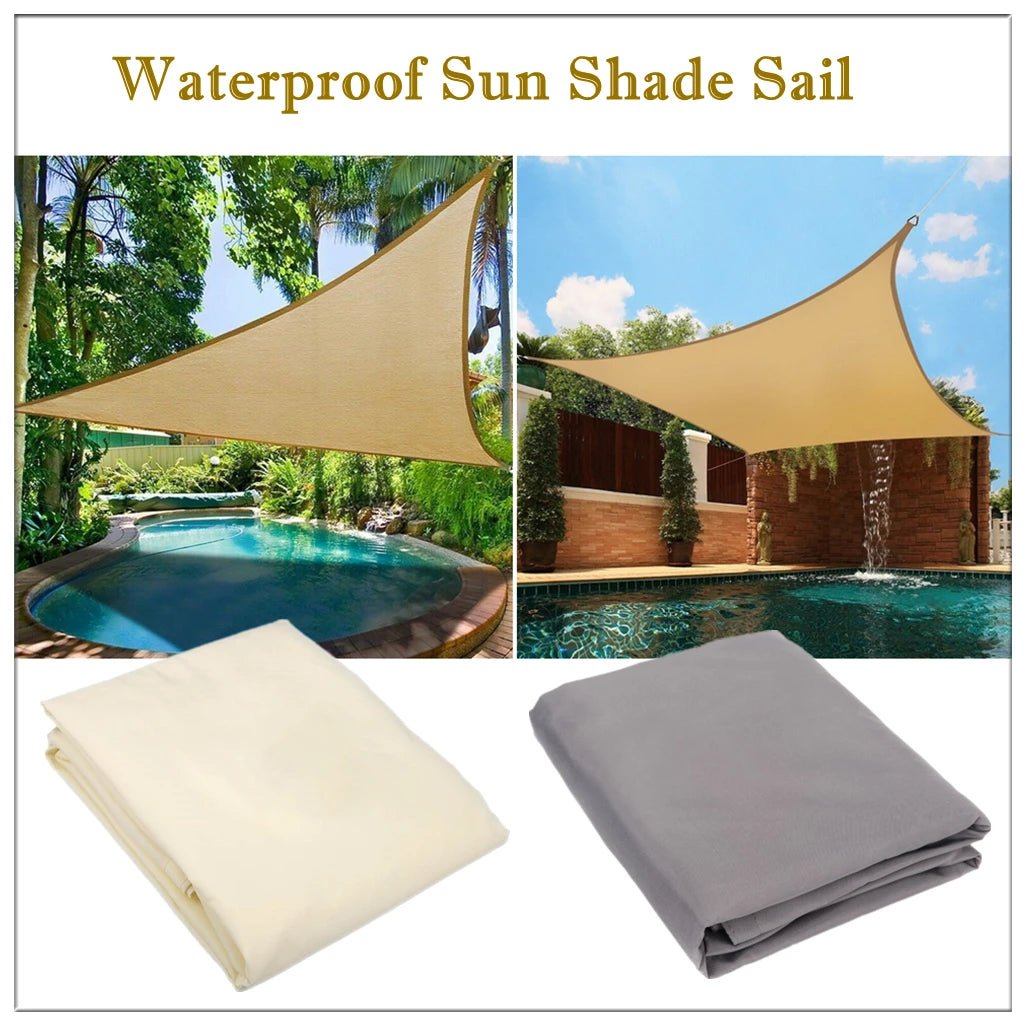 Outdoor Waterproof Sun Shade Sail for Camping Beach Tent Pool Patio Canopy - Coffeio Store