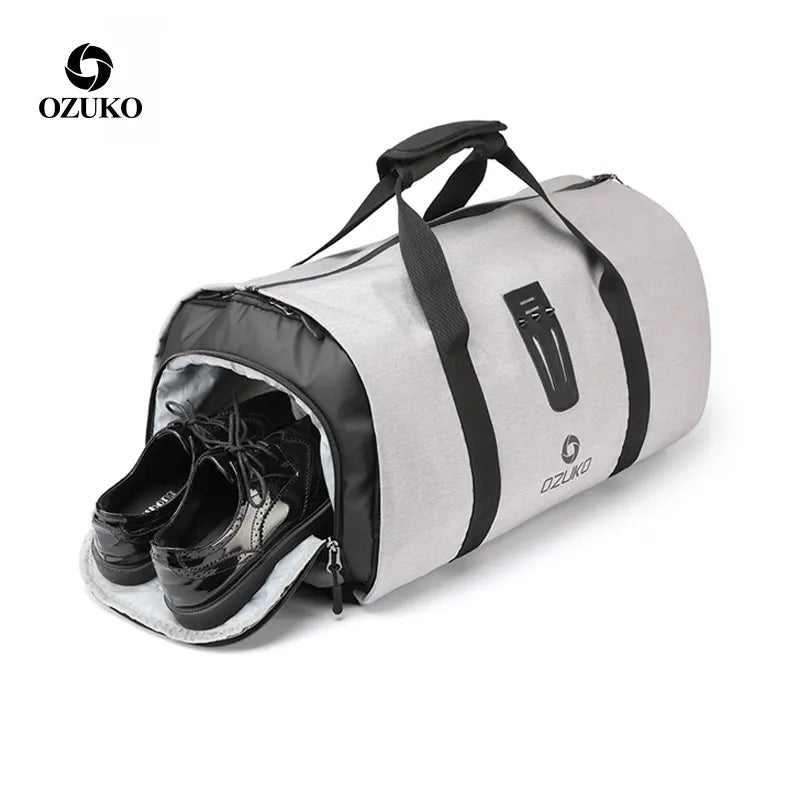 OZUKO Suit Storage Bag Multifunction Men Suit Travel Bag Large Capacity Waterproof - Coffeio Store