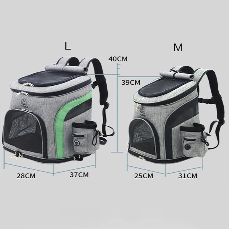 Pet Carrier Bag Breathable Travel Outdoor Multifunction Backpack for Small Dogs & Cats - Coffeio Store