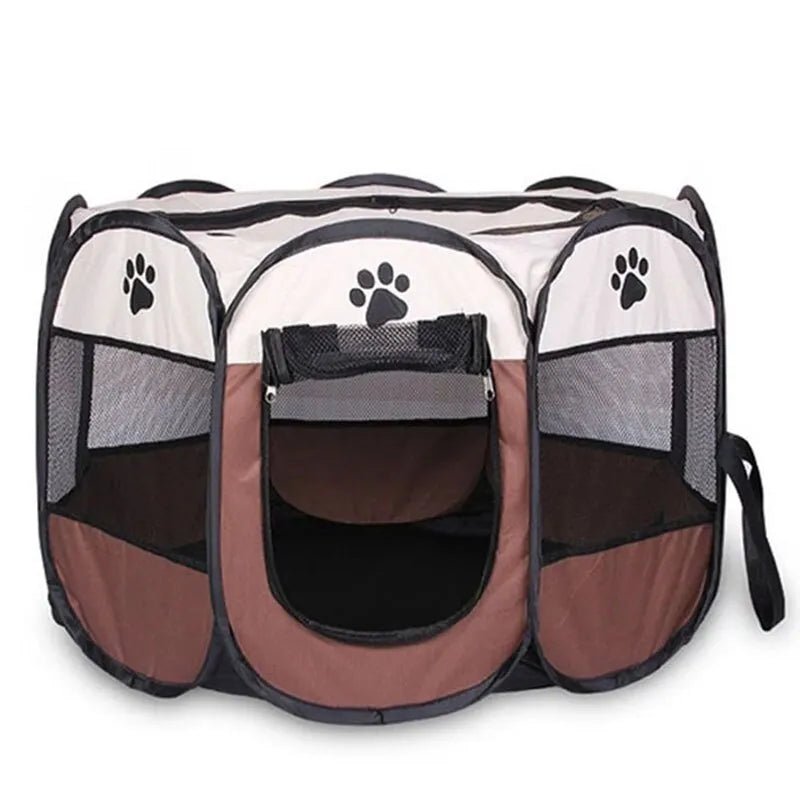 Portable Foldable Pet Tent Kennel Octagonal Fence Puppy Shelter Easy to Use Outdoors - Coffeio Store
