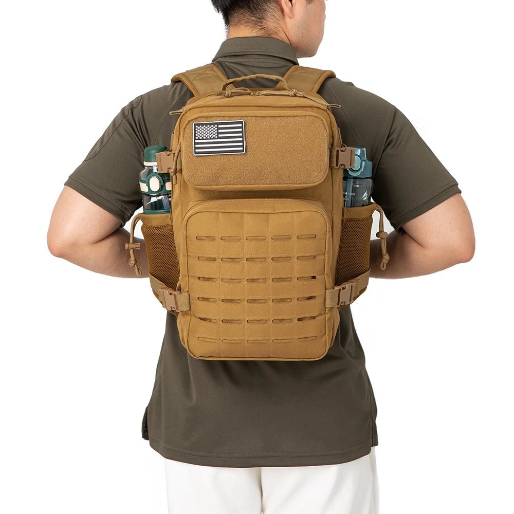 QT & QY 25L Military Tactical Backpack Army Bag MOLLE Backpack GYM For Women/Men - Coffeio Store