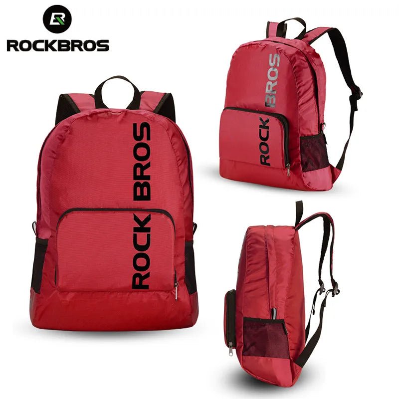 ROCKBROS Portable Sports Backpack Rainproof Foldable Bags Hiking Camping Cycling - Coffeio Store