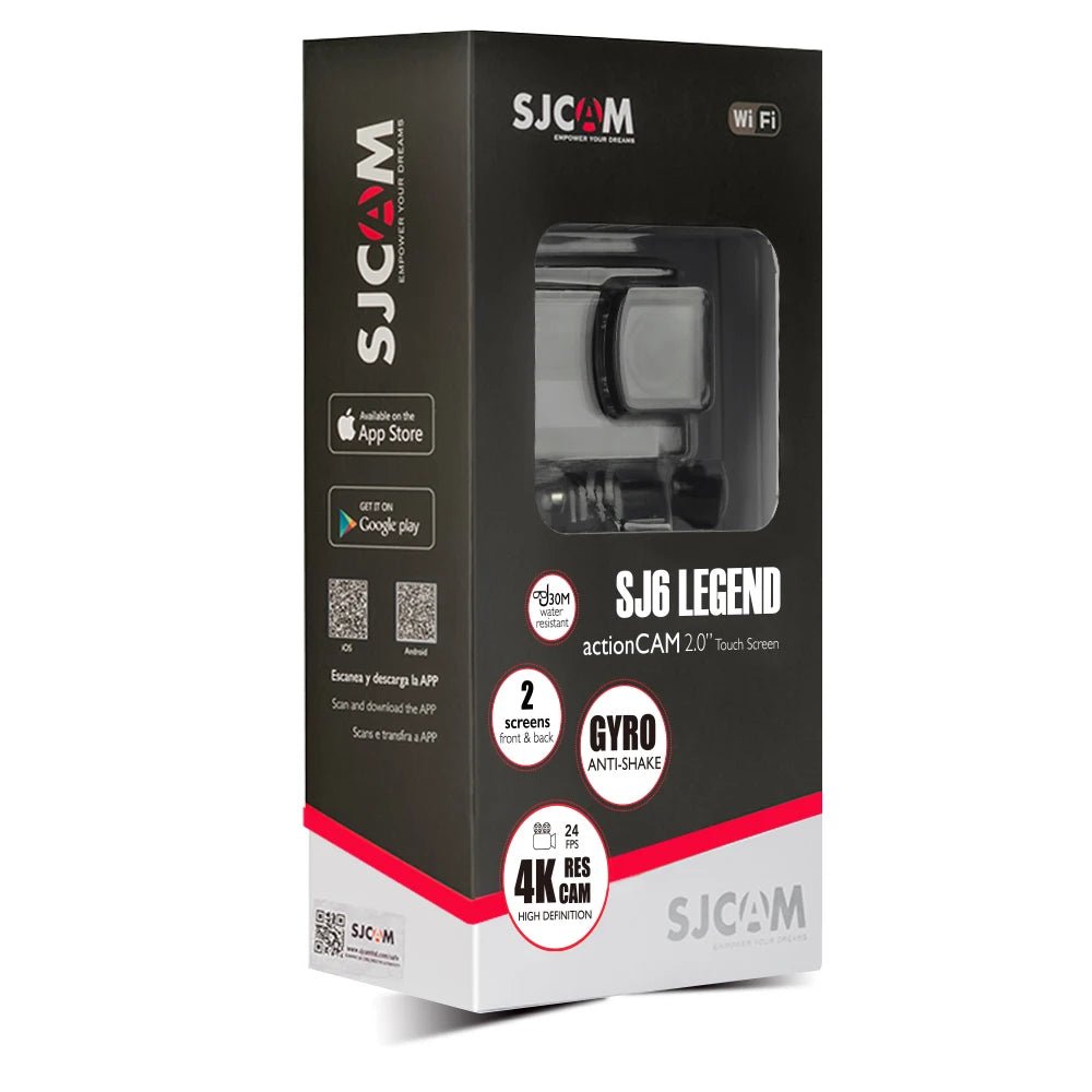 SJCAM SJ6 Legend 4K 24FPS Remote Action Camera 30M Waterproof Sports DV 2.0 Touch Screen - Coffeio Store