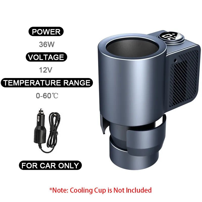 Smart 2 In 1 Car Heating Cooling for Coffee Drinks Electric Beverage Warmer, Mini Car Refrigerator - Coffeio Store