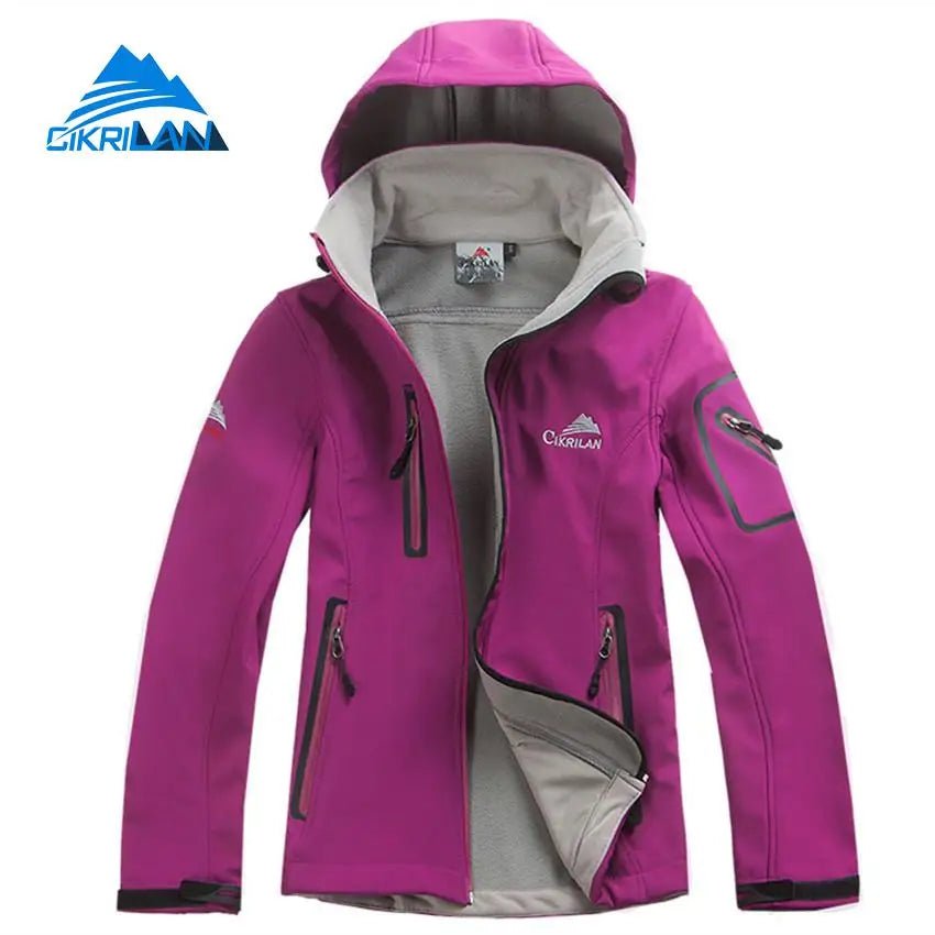 Spring Sports Hiking Jackets for Camping Climbing Trekking Softshell Women Windbreaker - Coffeio Store
