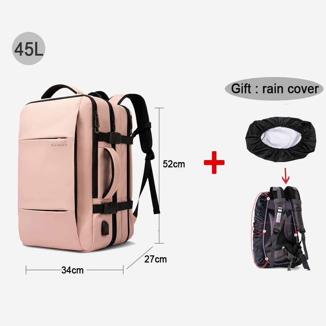 Travel Backpack Men Business Aesthetic Backpack School Expandable USB Bag - Coffeio Store