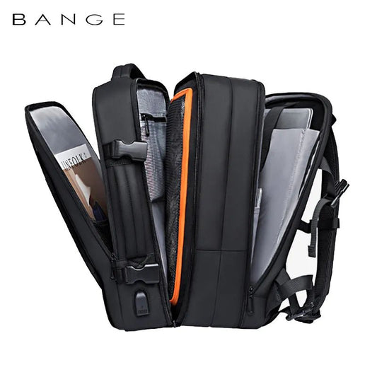 Travel Backpack Men Business Aesthetic Backpack School Expandable USB Bag - Coffeio Store