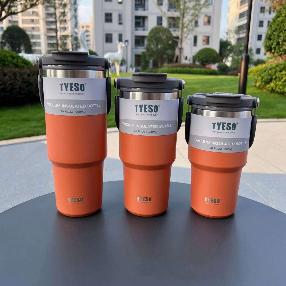 Tyeso Coffee Cup Double-Layer Thermal Insulation and Cold Storage Ice Large-Capacity - Coffeio Store