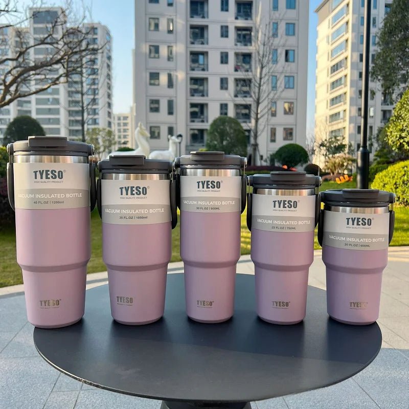 Tyeso Coffee Cup Double-Layer Thermal Insulation and Cold Storage Ice Large-Capacity - Coffeio Store