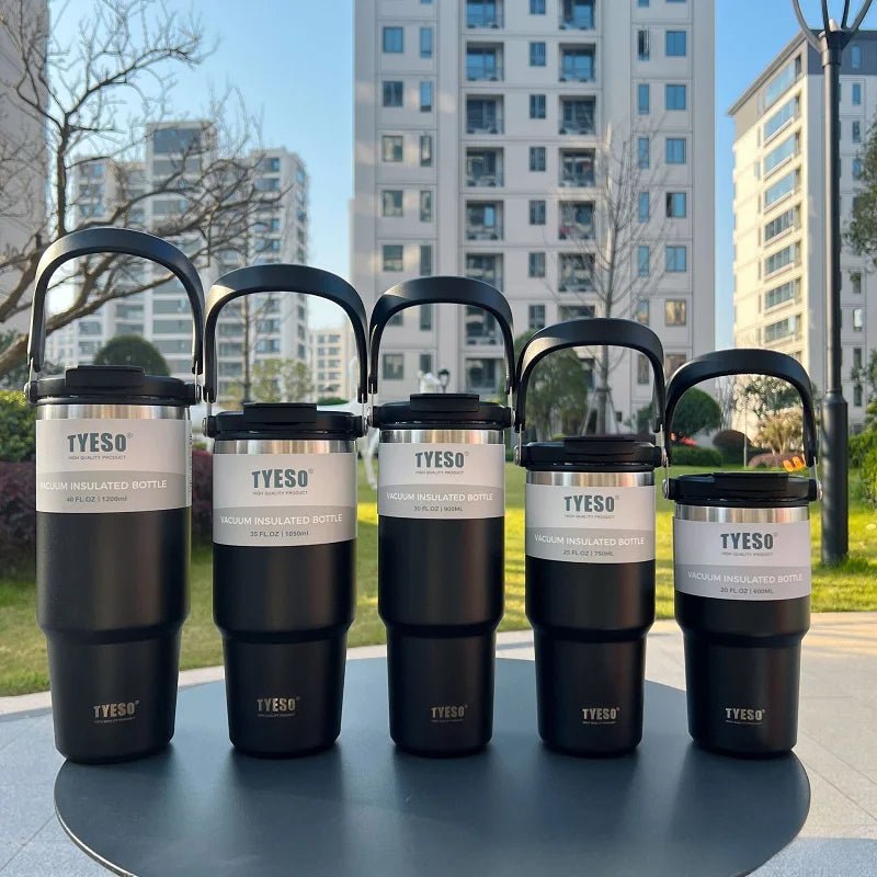 Tyeso Coffee Cup Double-Layer Thermal Insulation and Cold Storage Ice Large-Capacity - Coffeio Store