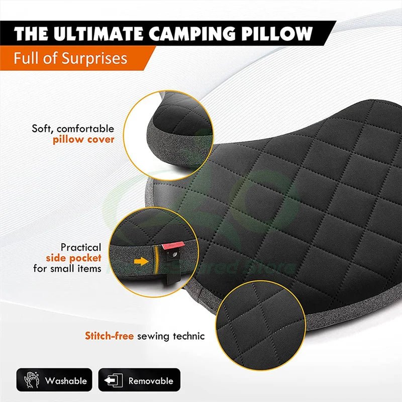 Ultra-light Portable Camping Inflatable Pillow Pad for Travel Trekking Hiking - Coffeio Store