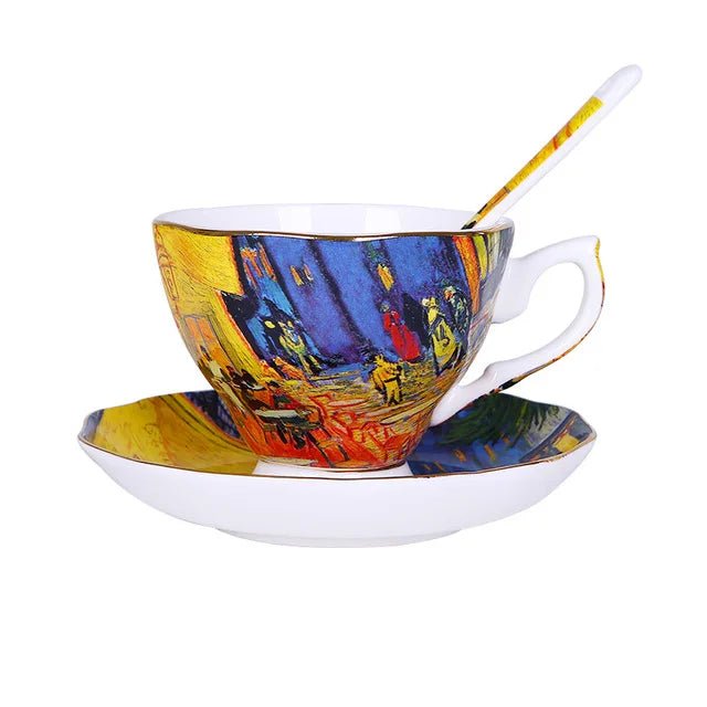 Van Gogh Art Coffee Mugs The Starry Night, Sunflowers, The Sower, Saint-Remy - Coffeio Store