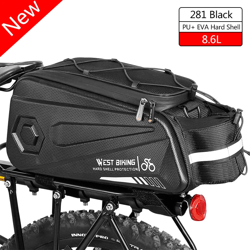 WEST BIKING Waterproof Bicycle Saddle Bag 20L Large Capacity Tail 3 in 1 Trunk Bag - Coffeio Store